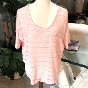 SZ S-M HI LO BLUSH TOP